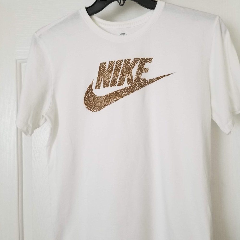 Nike Men's Tee White/Snakeskin Size US L
